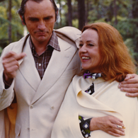 With Jeanne Moreau